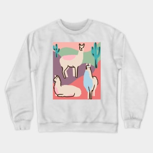 Llama Life: Desert Edition Crewneck Sweatshirt